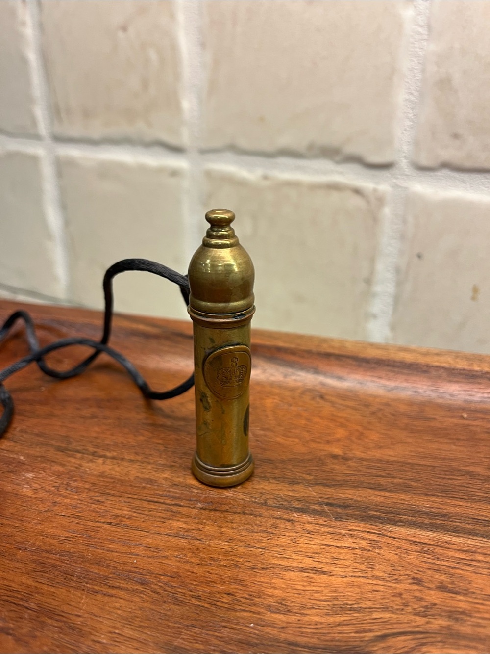 Vintage Brass Bottle Blower or Lady Salt Reviver